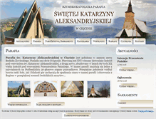 Tablet Screenshot of parafiaciecina.pl